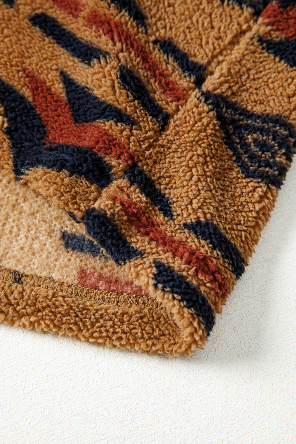 Warm You Up Aztec Pattern Fleece Shacket