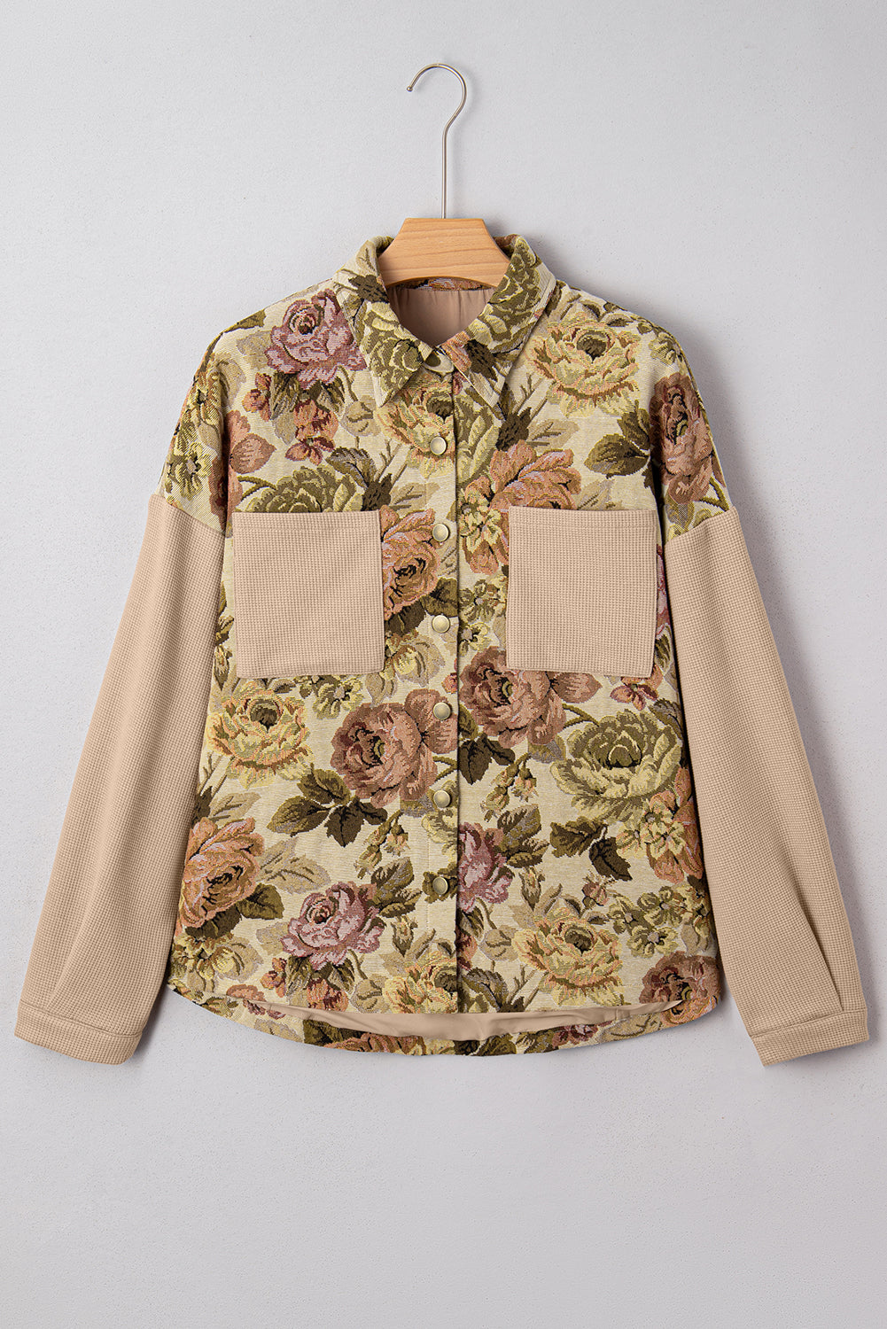 The Bloombreaker Floral Waffle Knit Jacket