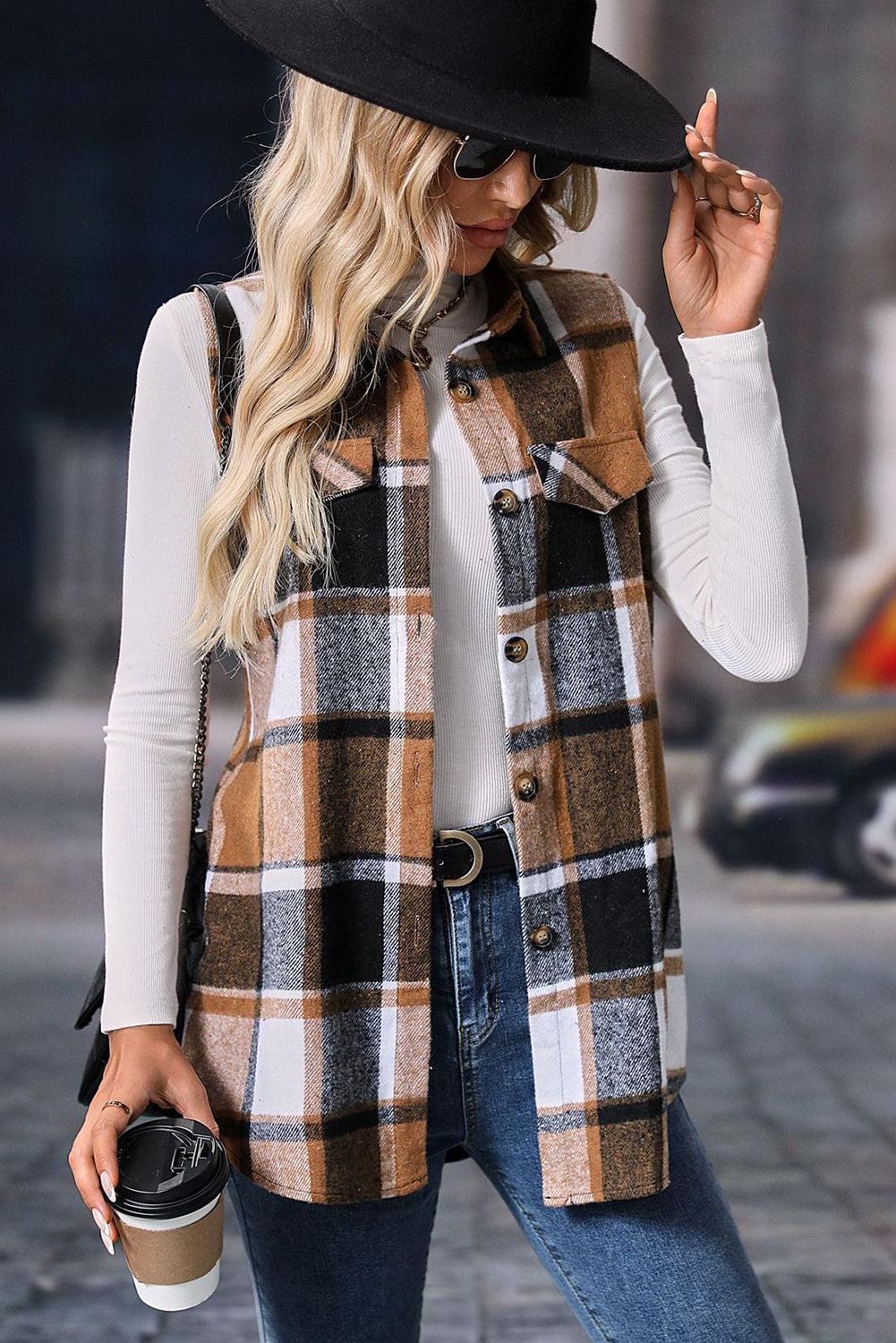 Plaid To The Bone Vest