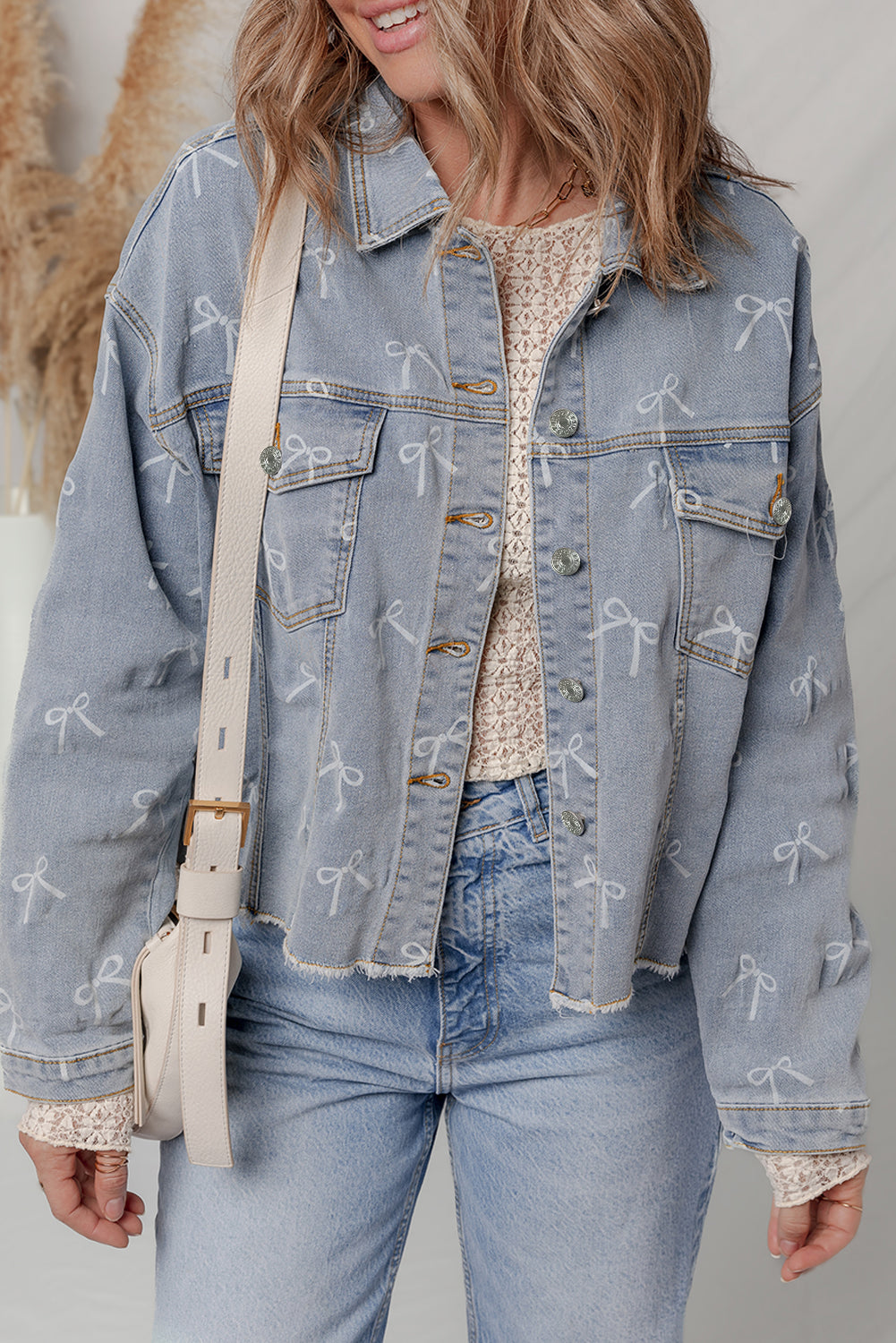 All About The Bows Denim Jacket