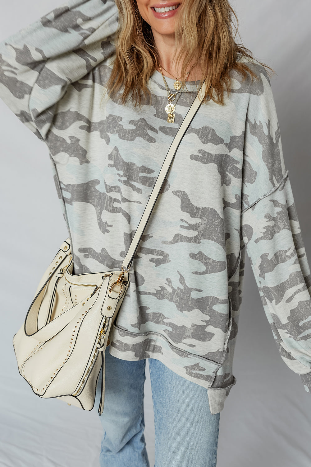 Nowhere To Hide Multicolor Camouflage Sweatshirt