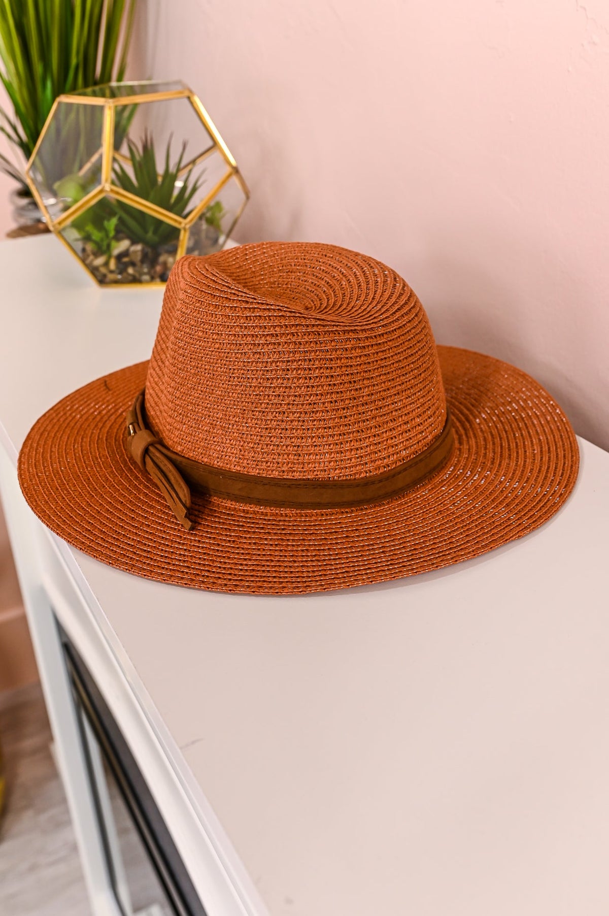 Camel Fedora With Brown Band - HAT1390CA
