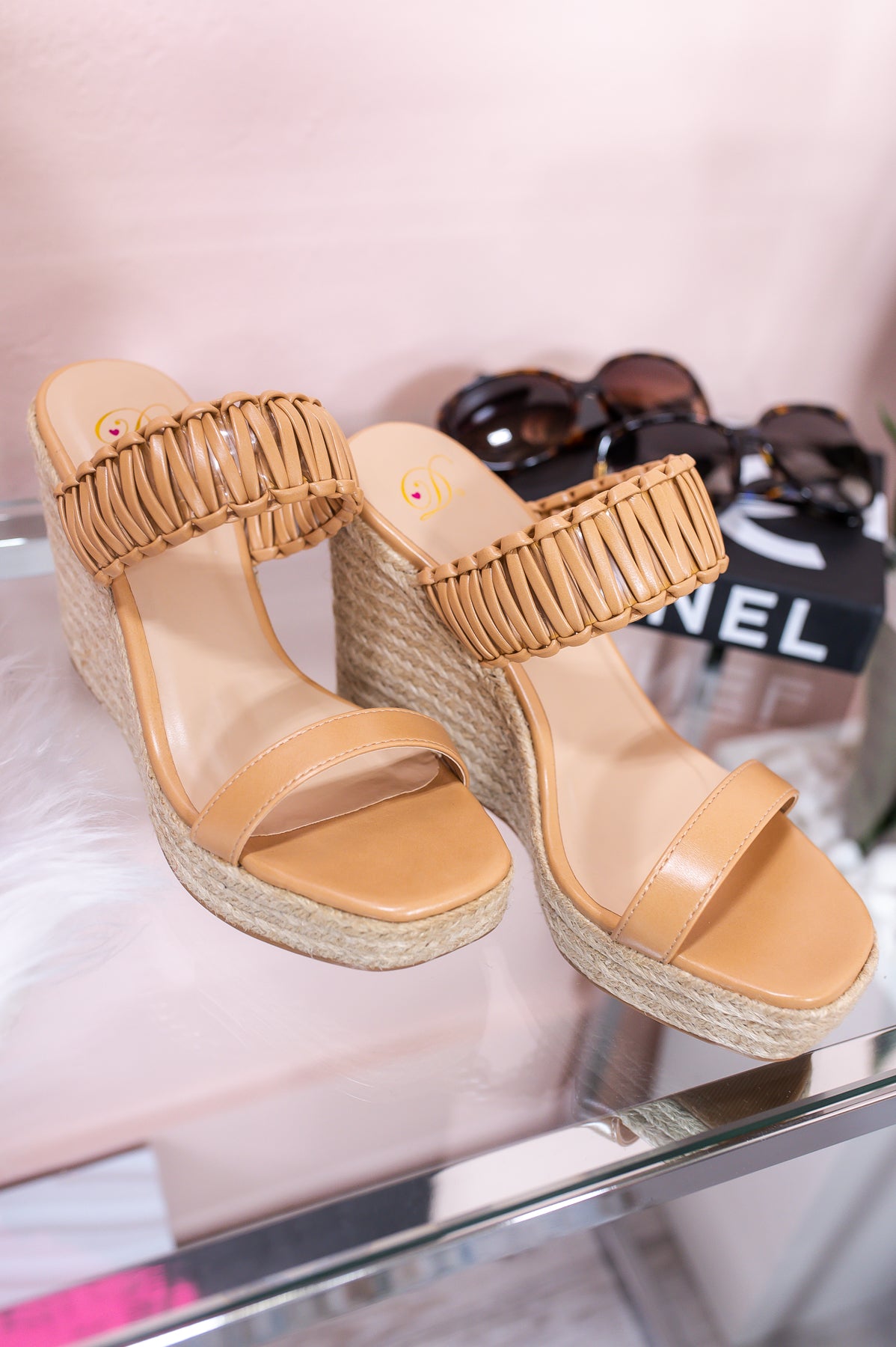 Strolling Around Town Natural Espadrille Wedges - SHO2519NA