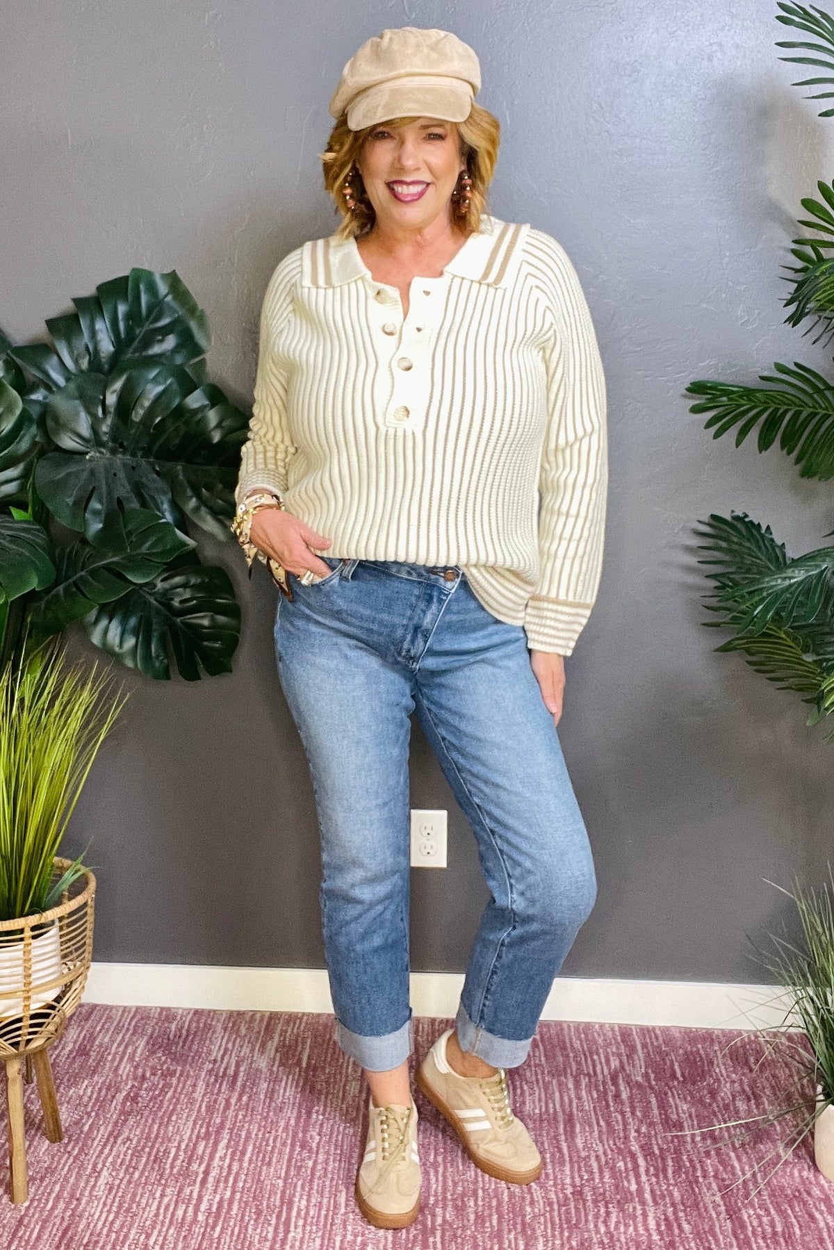 Sloane High Waist Criss-cross Jeans