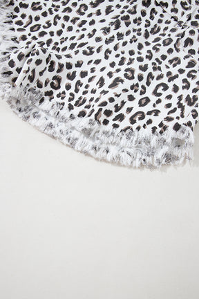 Spot the Fever Frayed Hem Denim Shorts