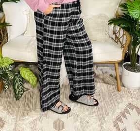 Mad About Plaid Wide Leg Pants