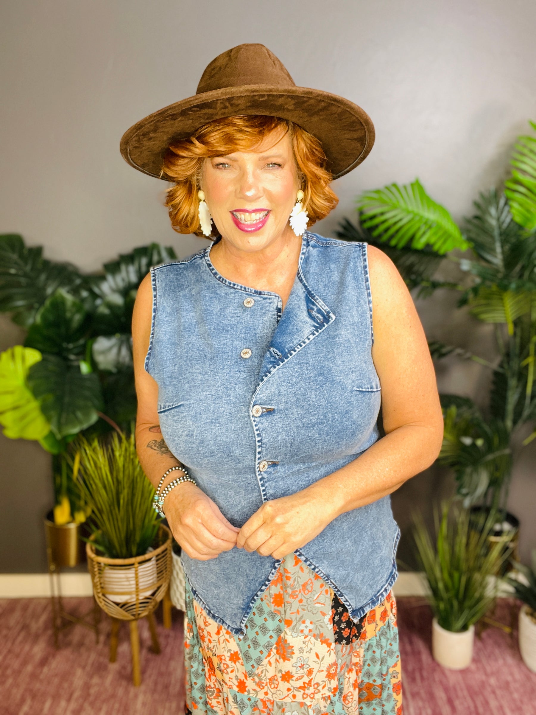 All Things Light Blue Denim Vest