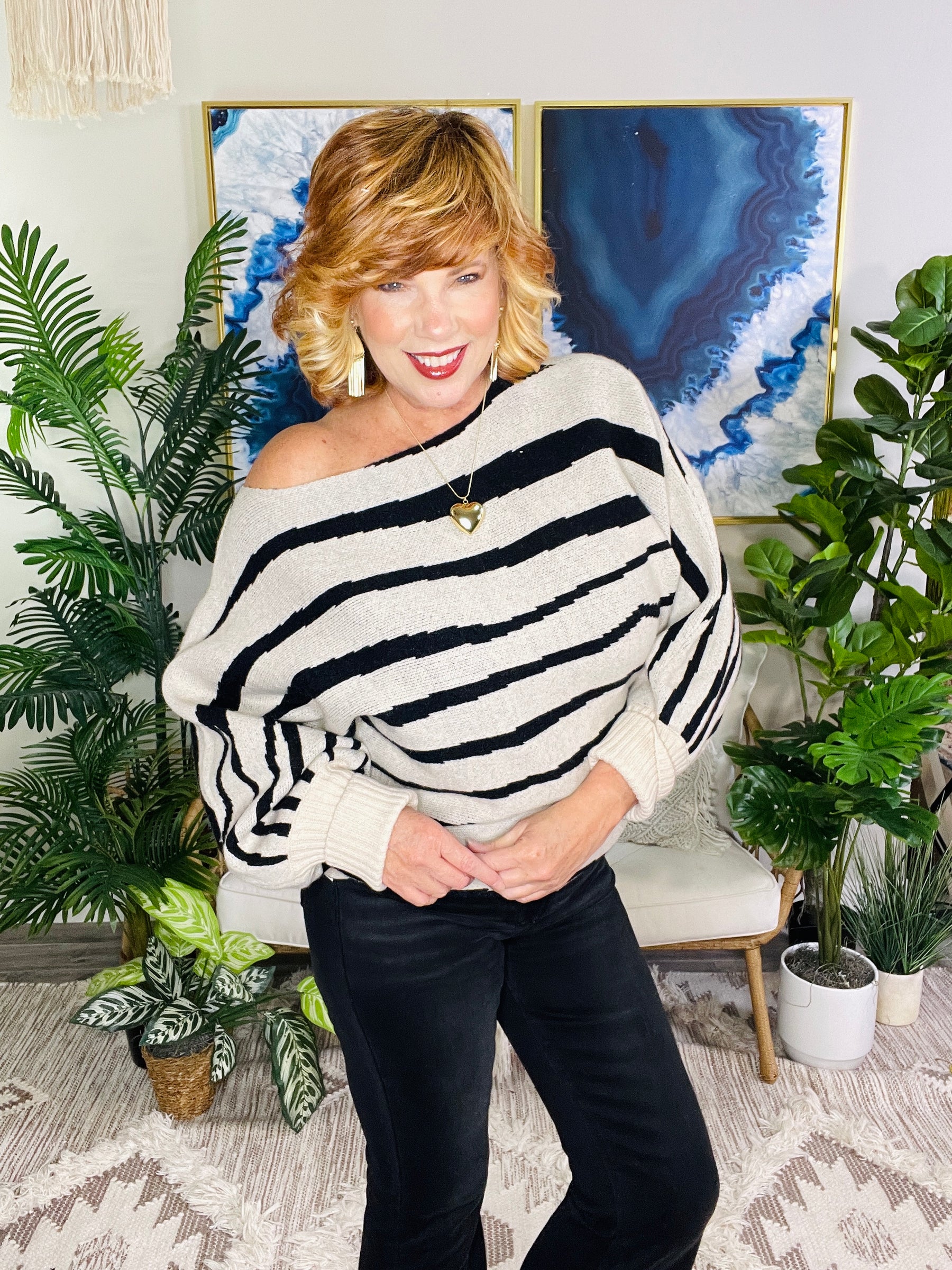 Keeping It Chic Lantern Sleeve Sweater