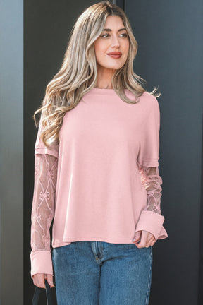 Detail Adds Charm Bow Textured Top