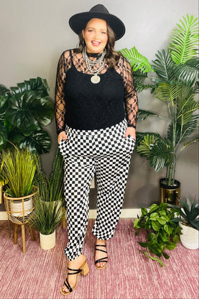Finish Line Checkered Pant - P087BW