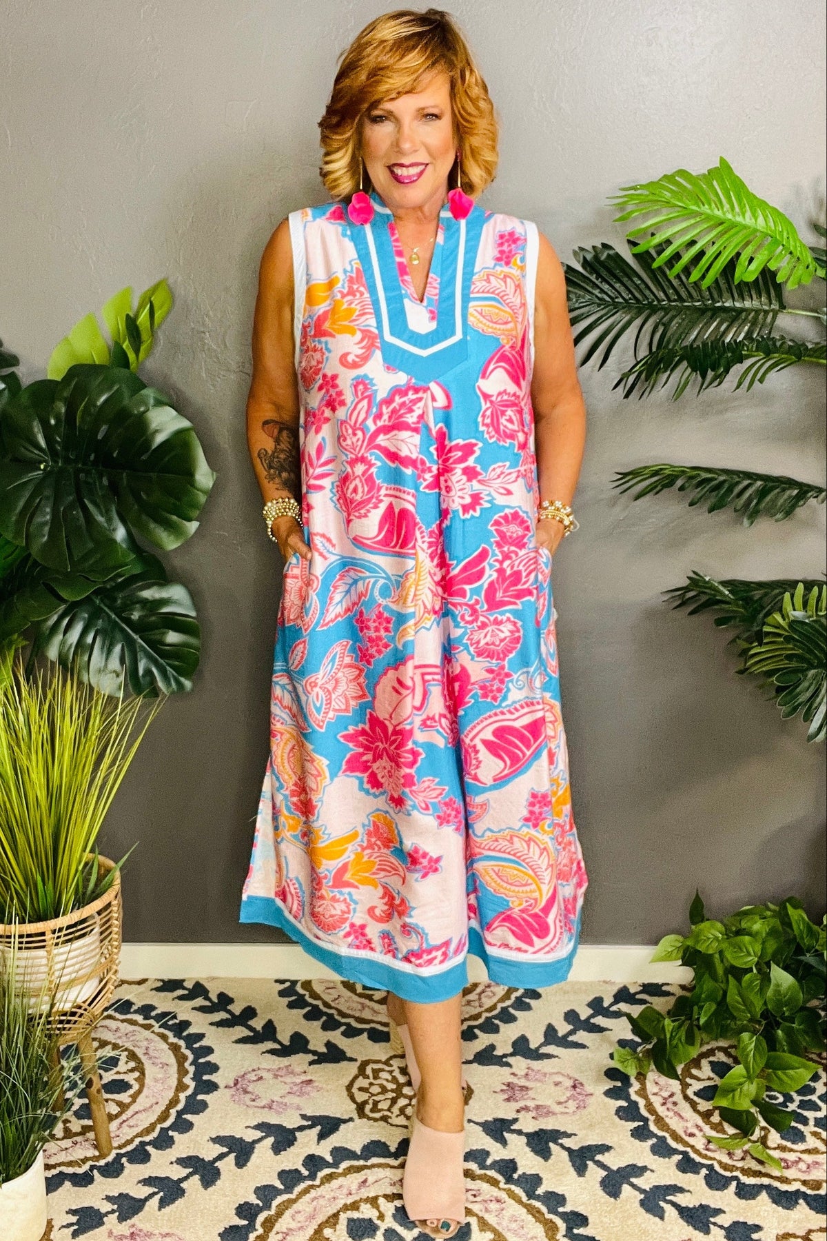 Spotlight Moment Floral Midi Dress