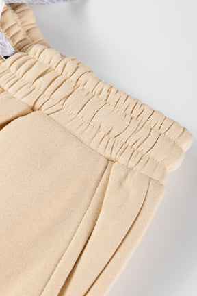 Comfort In Style Oatmeal Fleece Lined Elastic Waist Pant