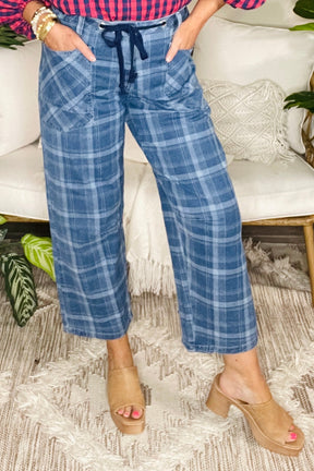 Blue Skies Plaid Jeans
