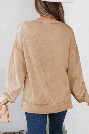 The Cozy Bow Mineral Wash Sweatshirt