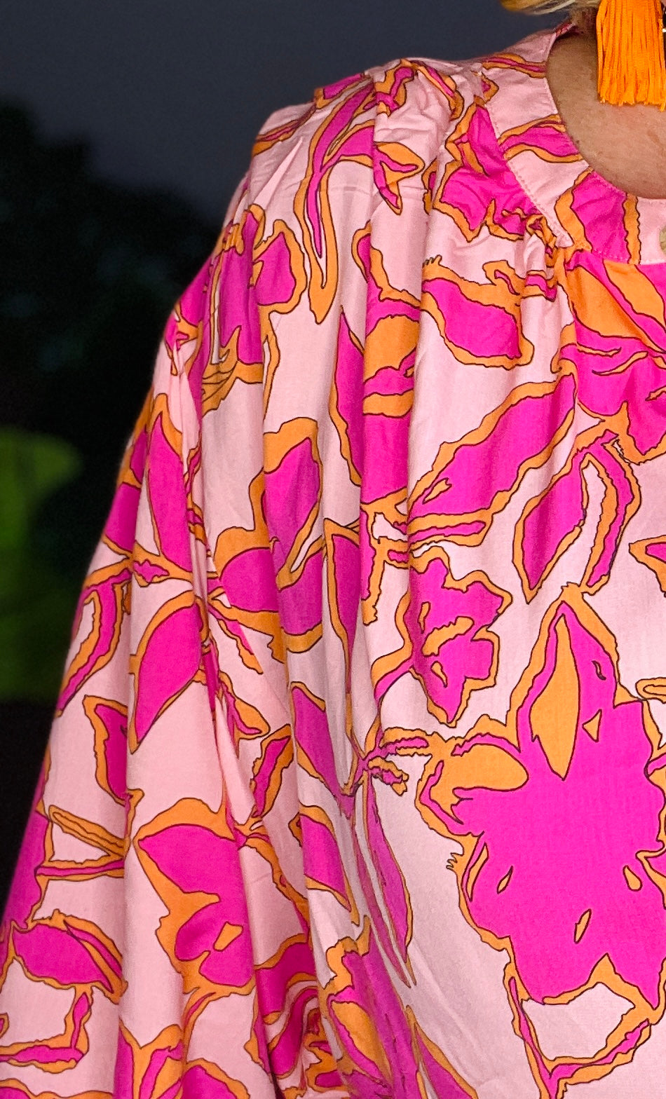 Dreams Bloom Floral Print Loose Fit Top