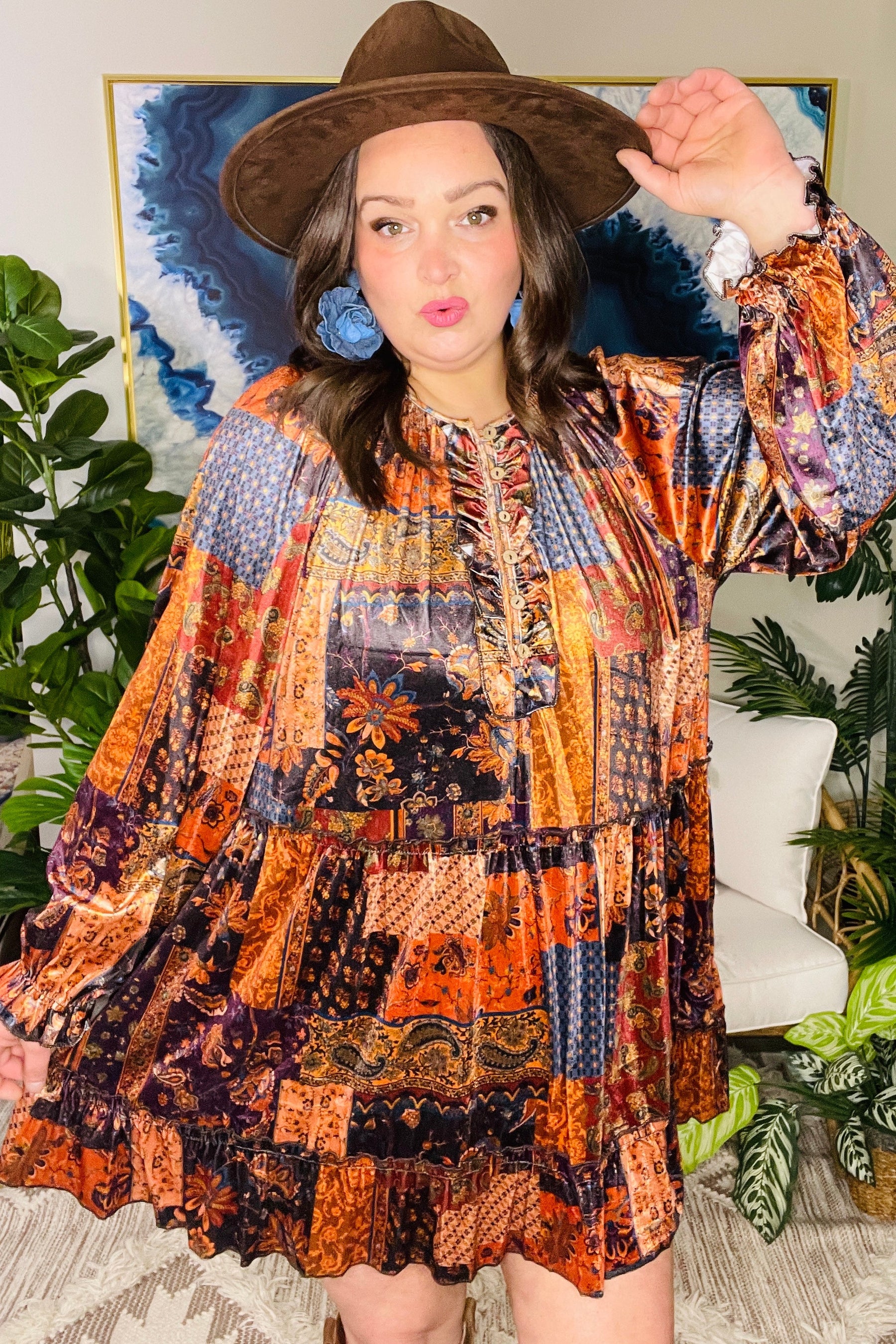 Chasing Autumn Dress - DR270BR