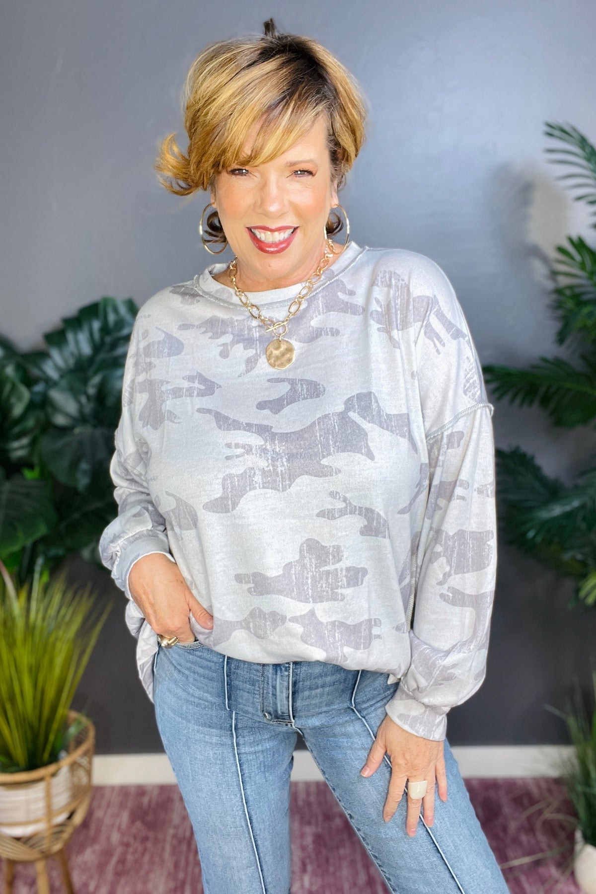 Nowhere To Hide Multicolor Camouflage Sweatshirt