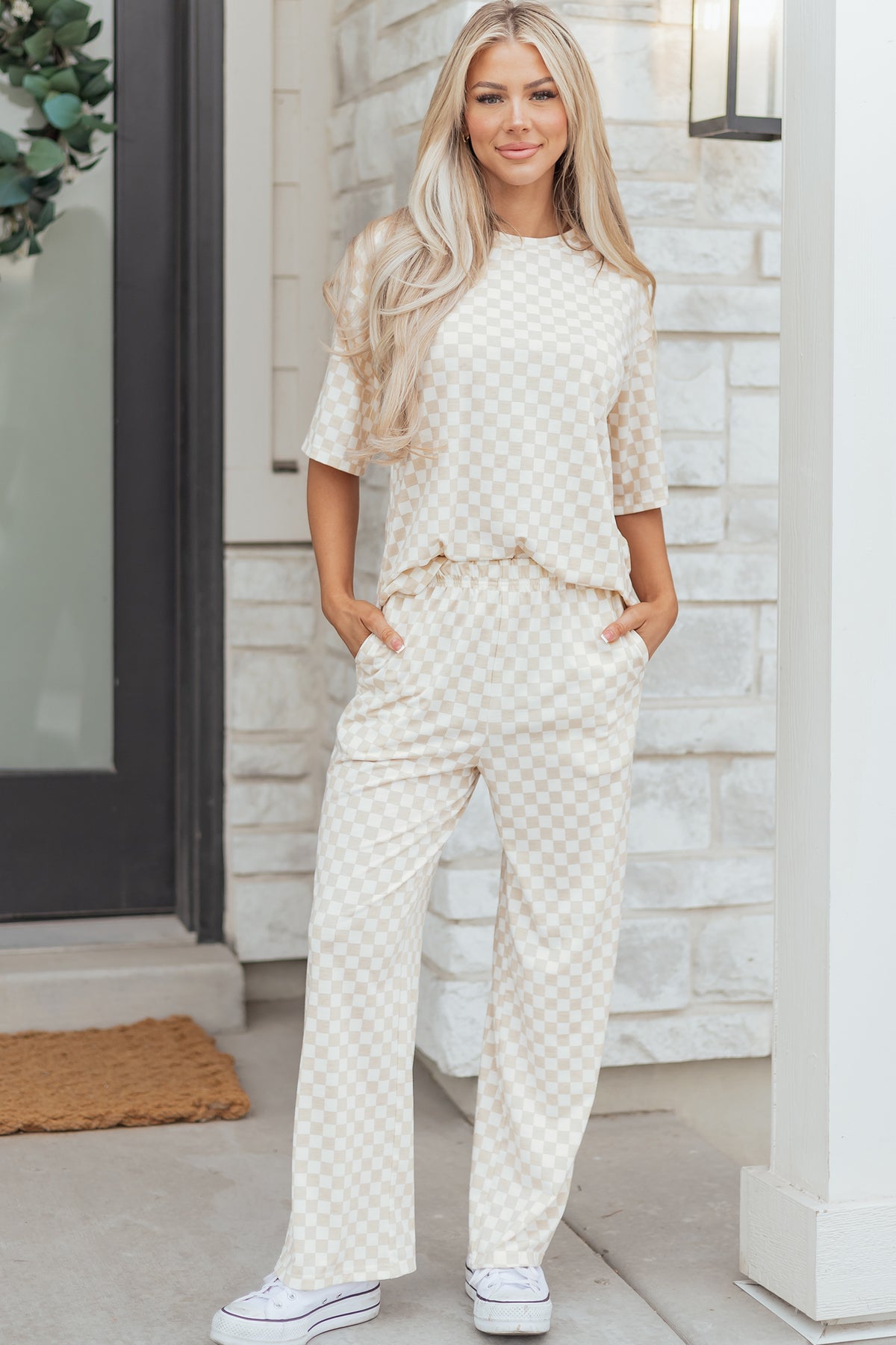 Everything In Check 2pc Lounge Set
