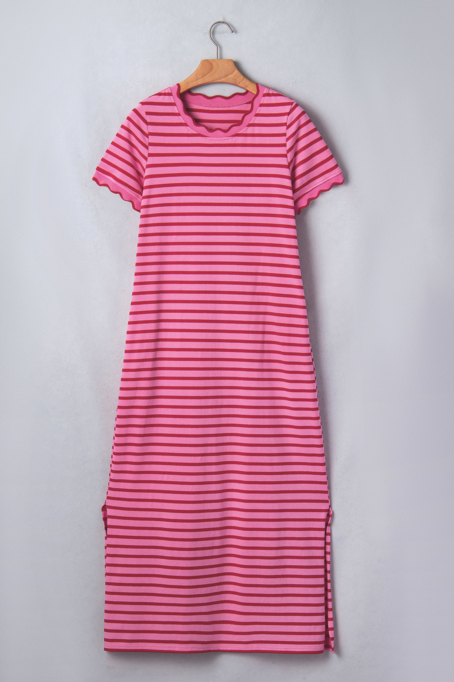 Strawberry Skies Striped Maxi Dress