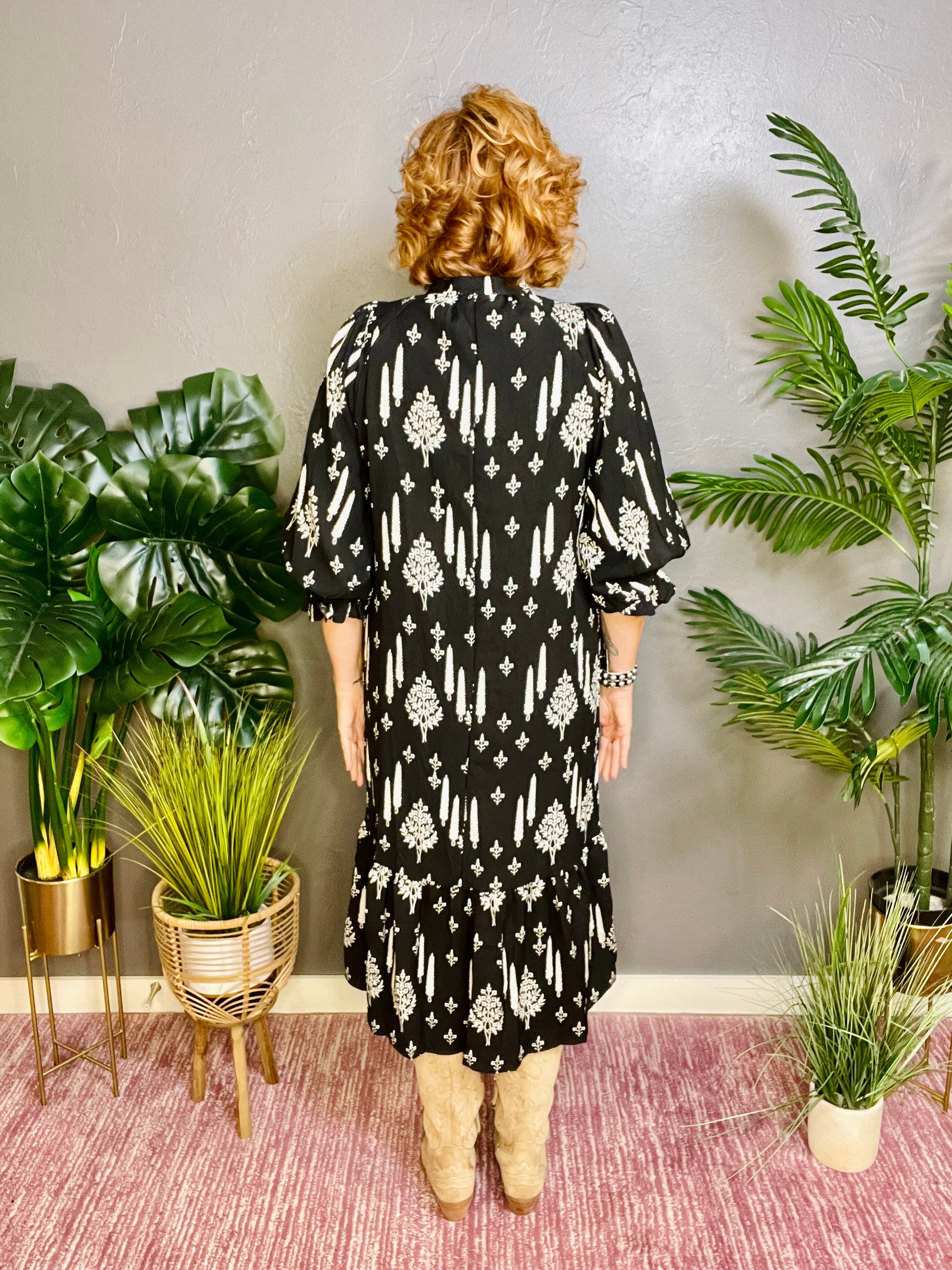 In My Mood Midi Dress - DR033BK