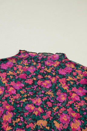 Wild Rose Spirit Mesh Top