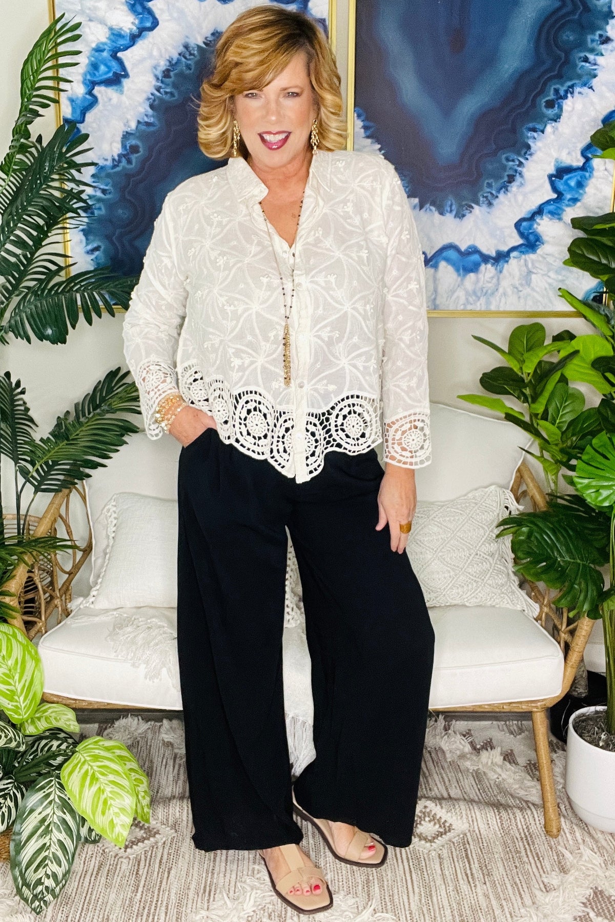 Down On Main Street Pants - P059BK