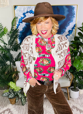 Cowgirl Christmas Top - T065MU
