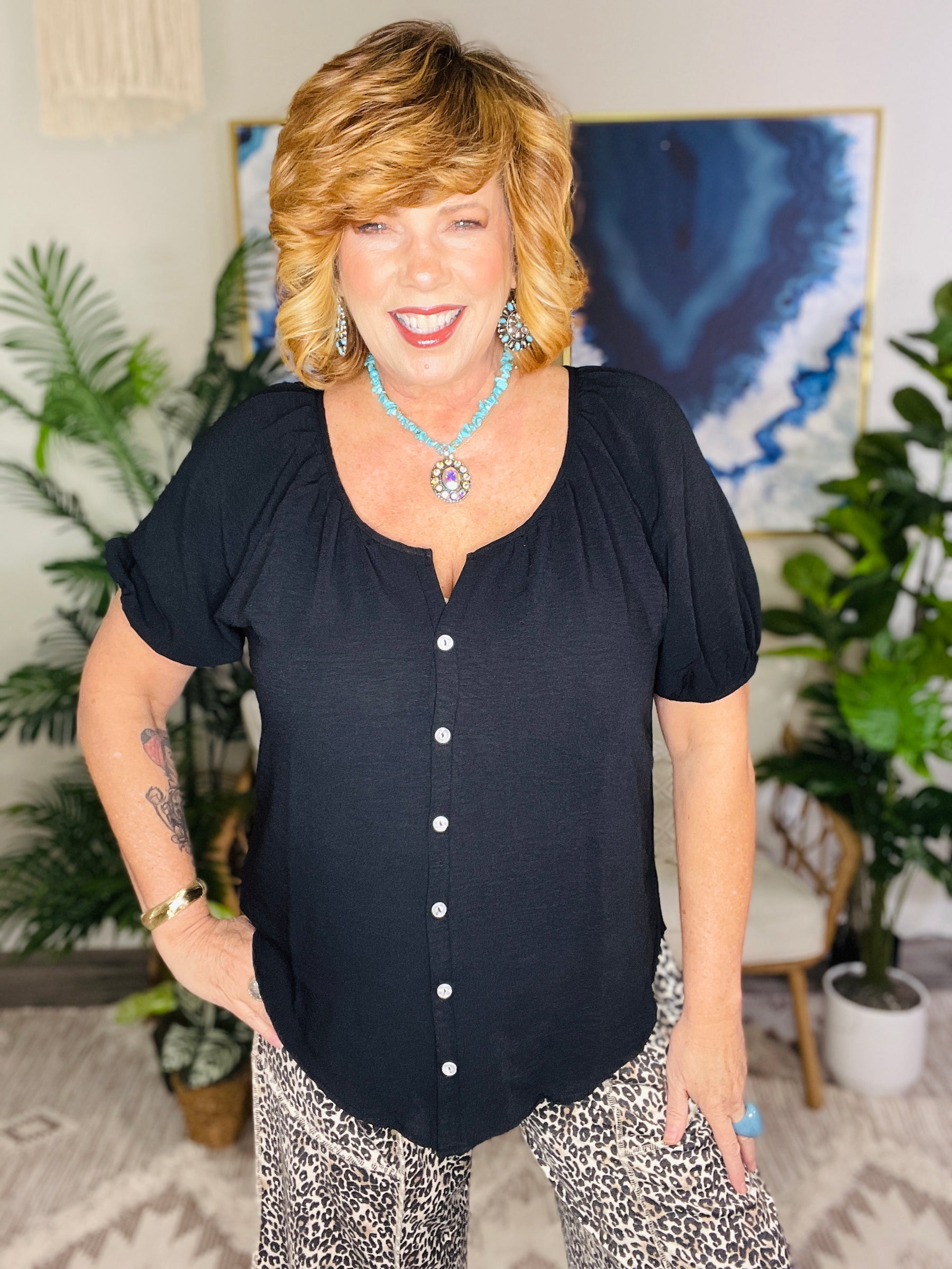 Easy Going Girl Top - S944BK