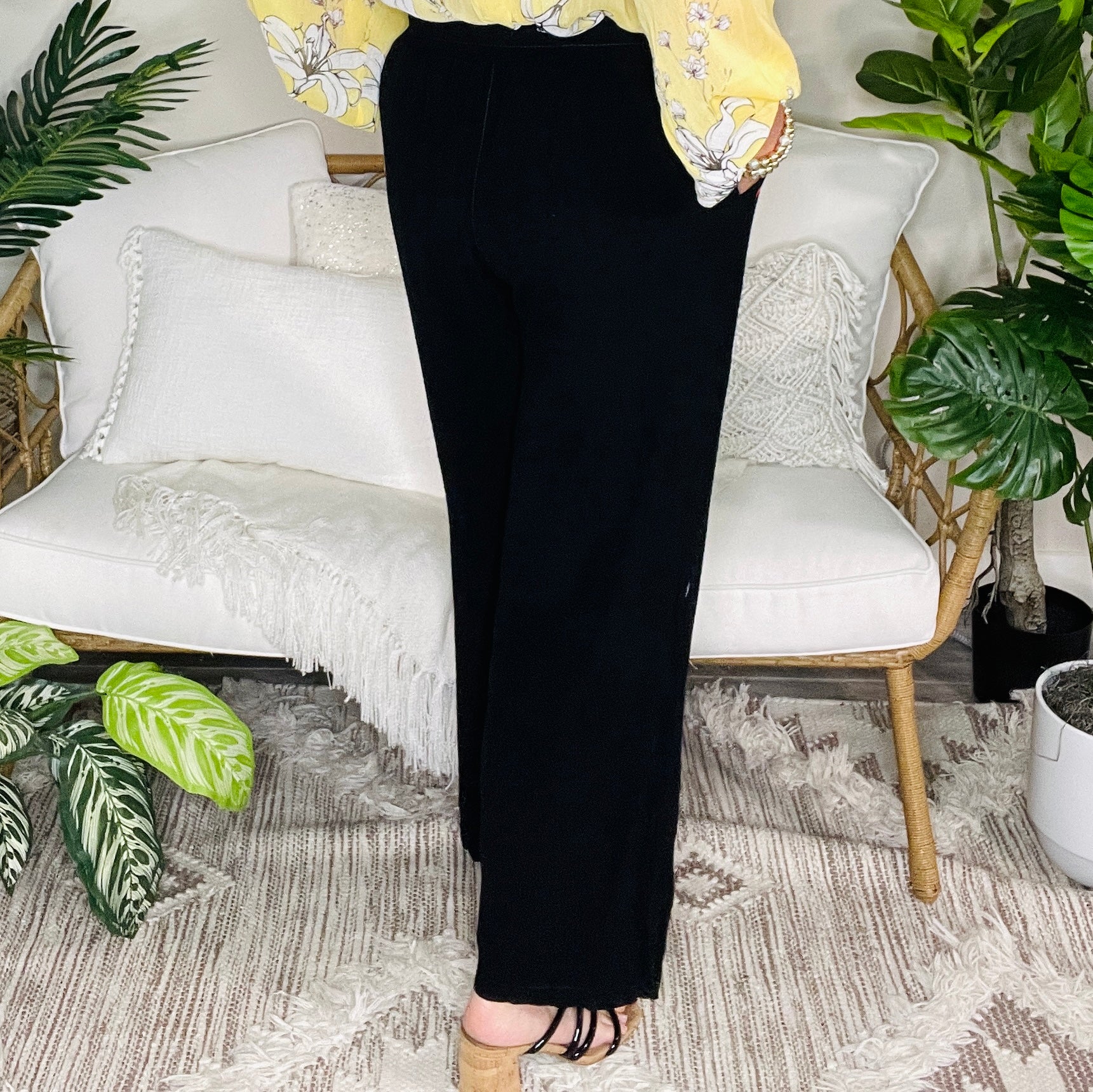 Classic Crush Black Pant - P097BK