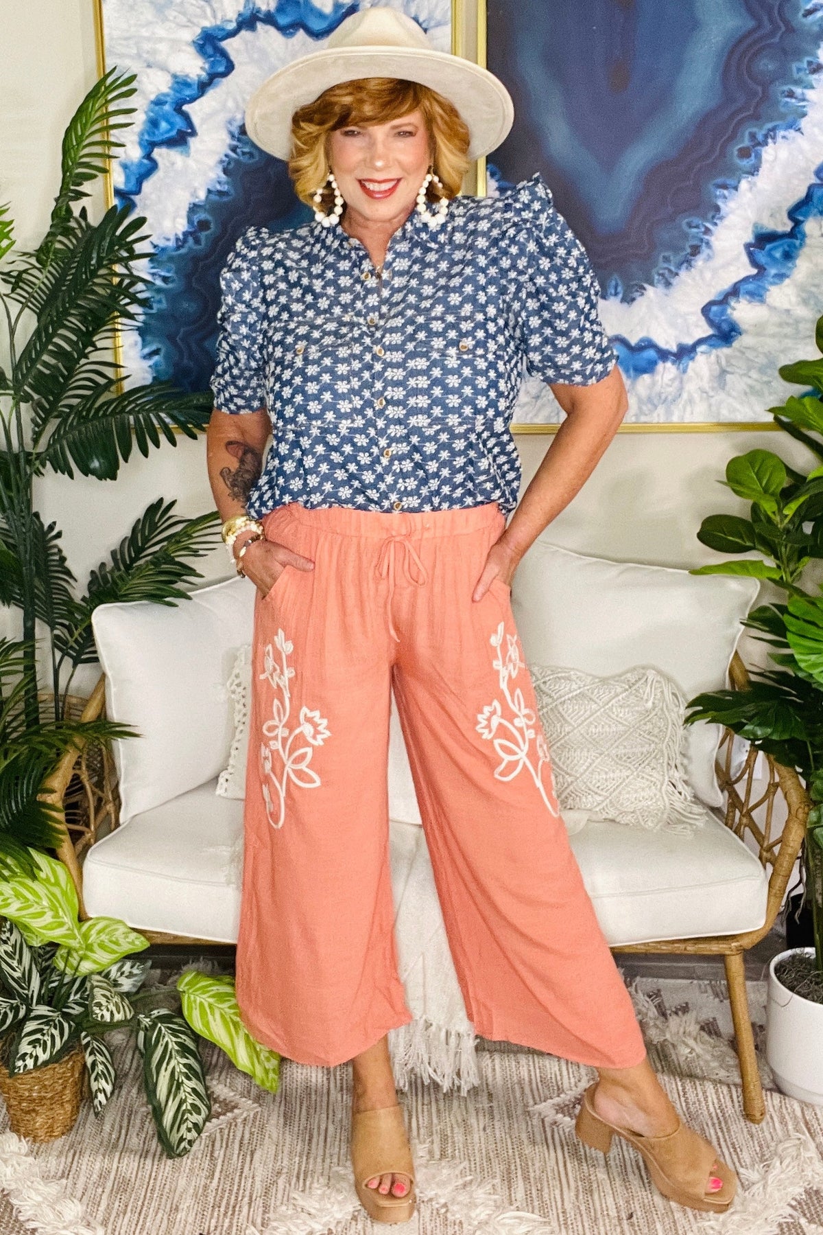 Summer Tides Terracota Pants - P140TC
