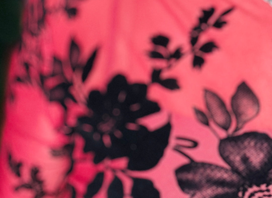 Floral Kissed Mesh Top - S256BU