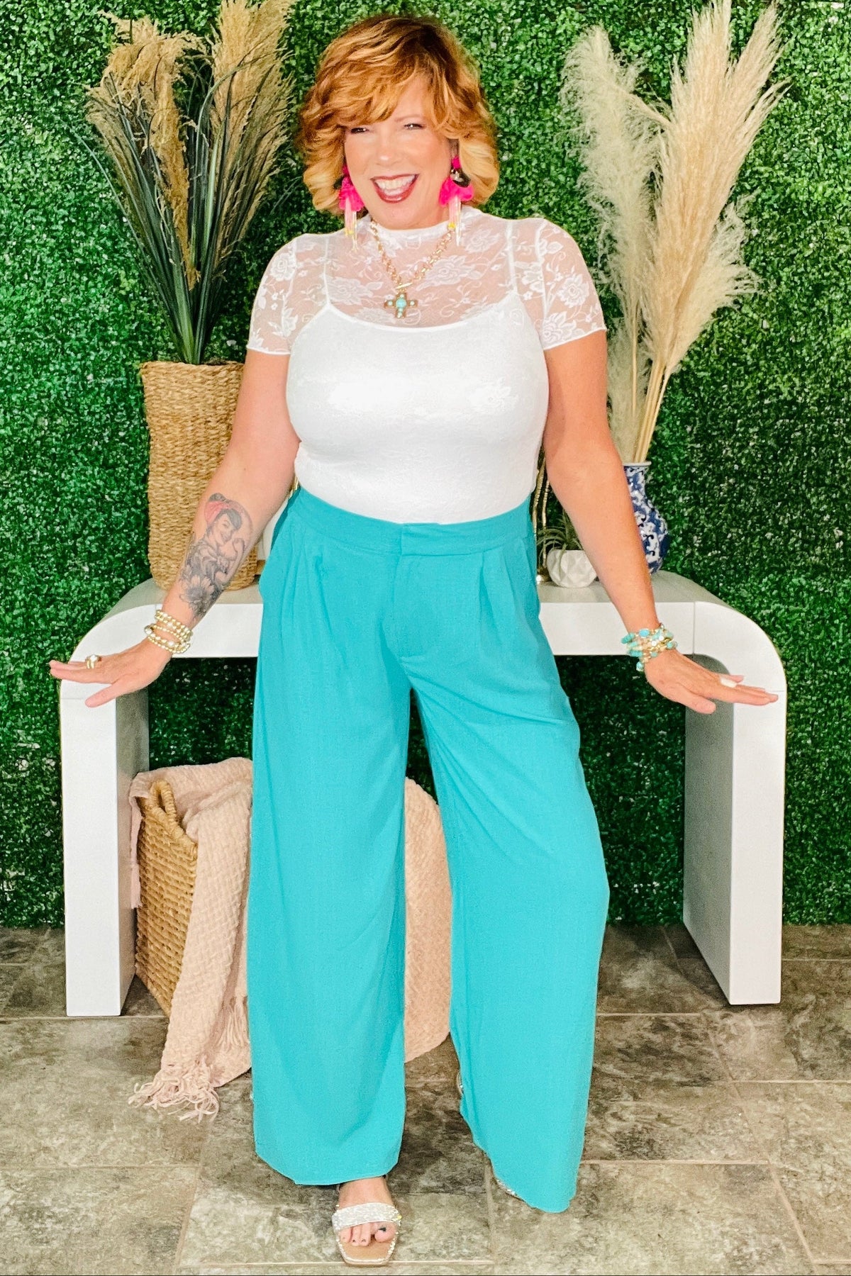 Hopelessly Yours White Sheer Lace Top
