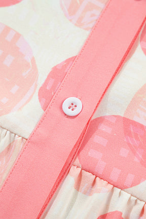 Glamour Girl Pink Polka Dot Top