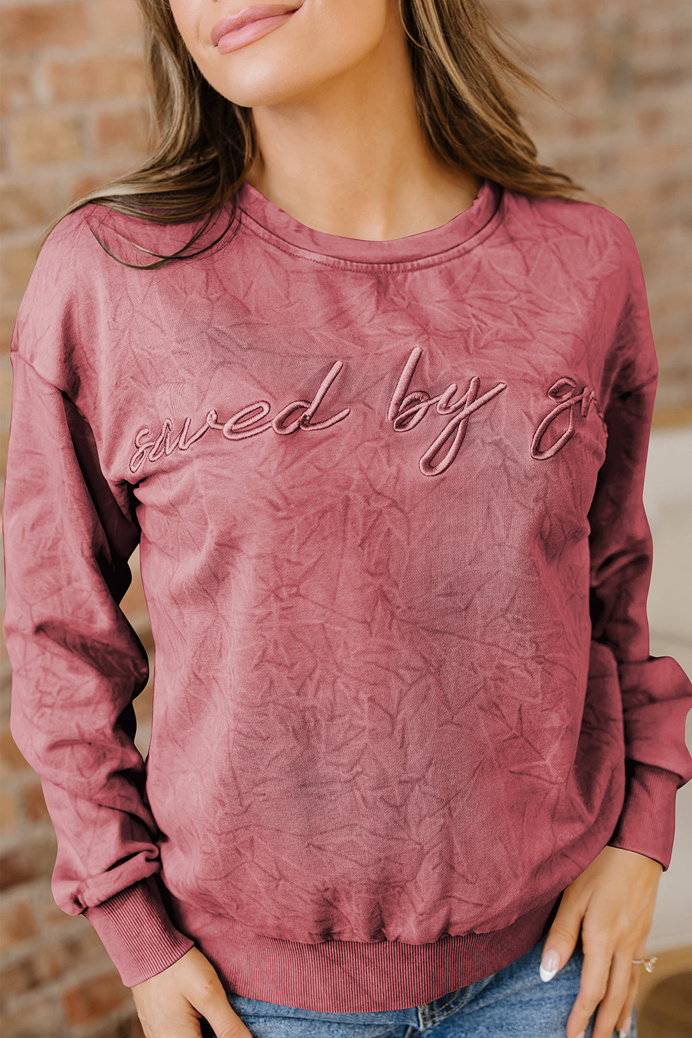 Saved By Grace Mineral Wash Top (5 Colors)