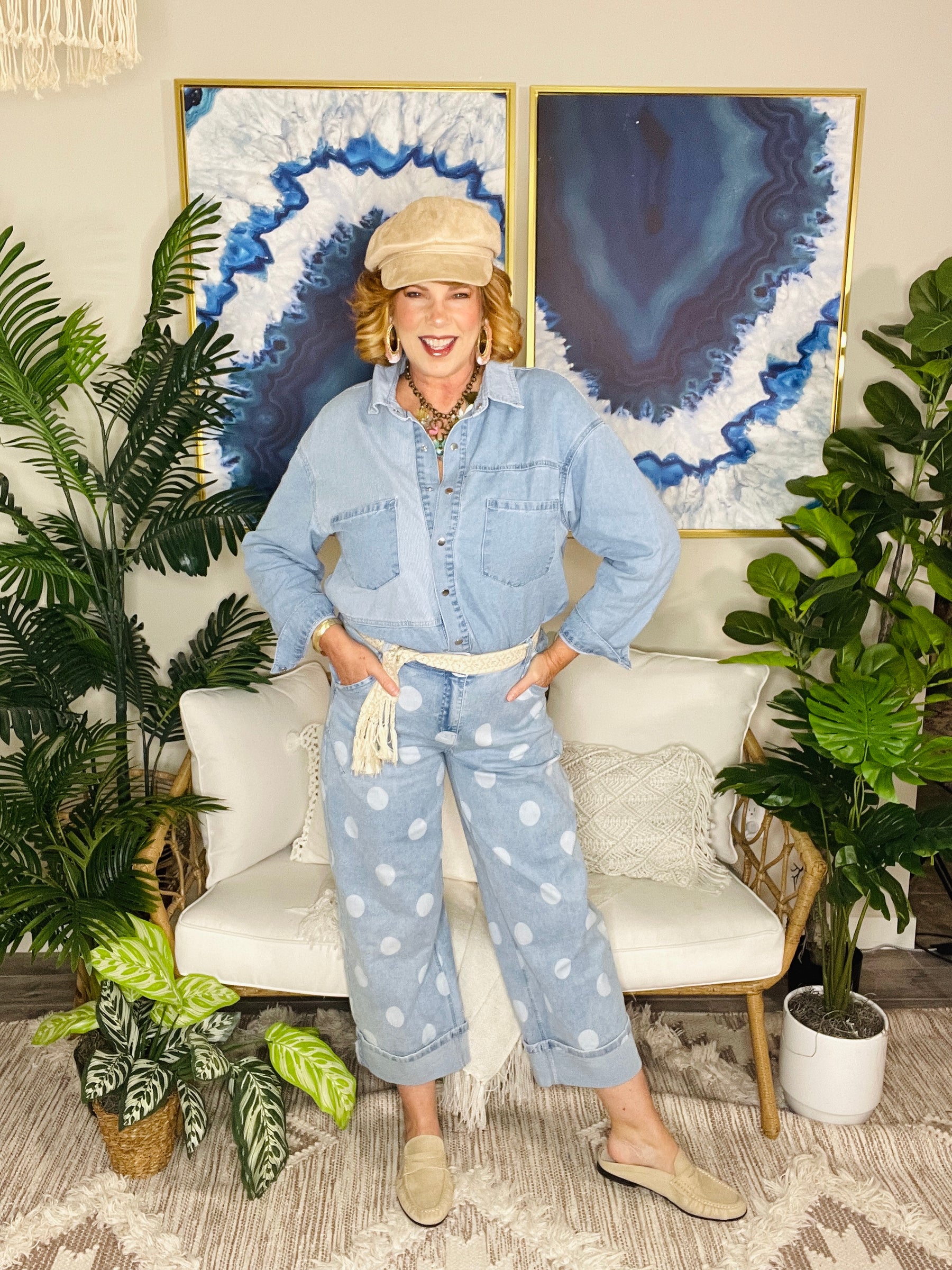 Breaking The Rules Denim Top
