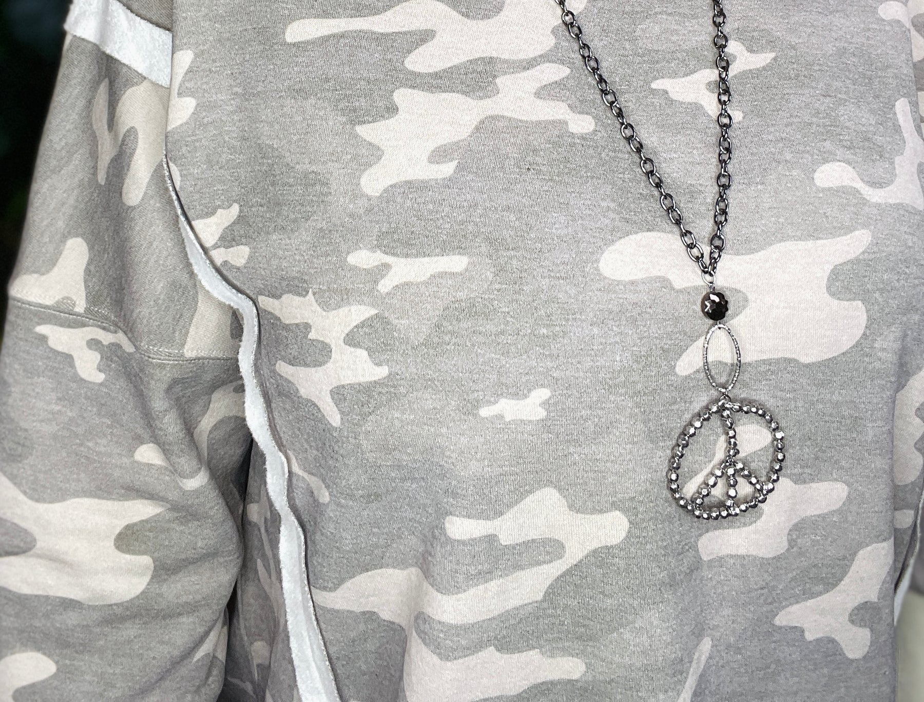 I Ran All Night Camo Top - S137CM