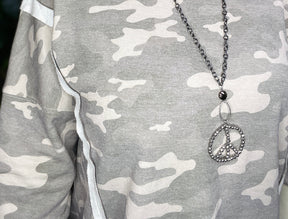 I Ran All Night Camo Top - S137CM