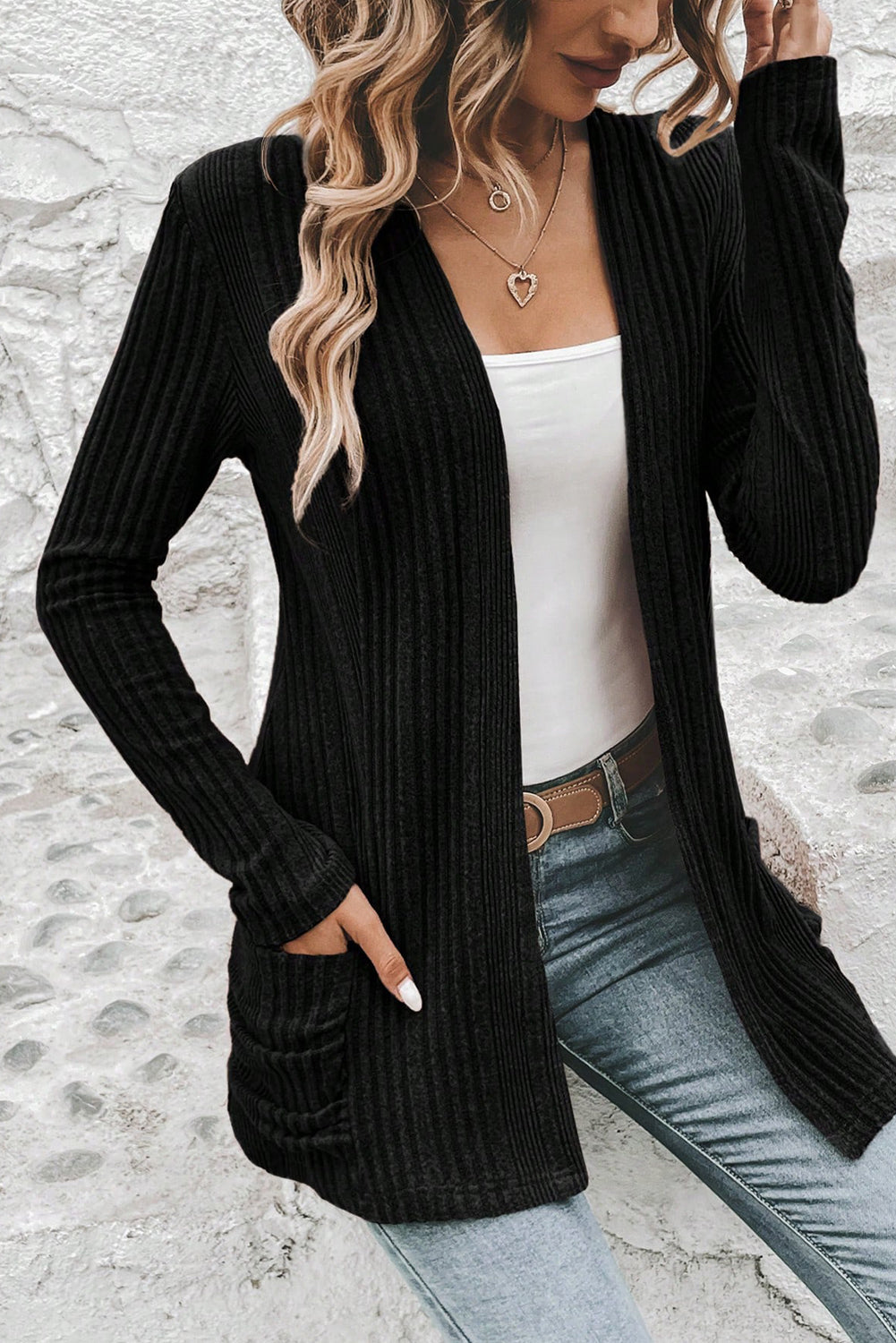 Love My Basics Ribbed Cardigan