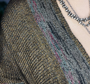 Cute To Cover Gold And Black Shawl - OT037GB