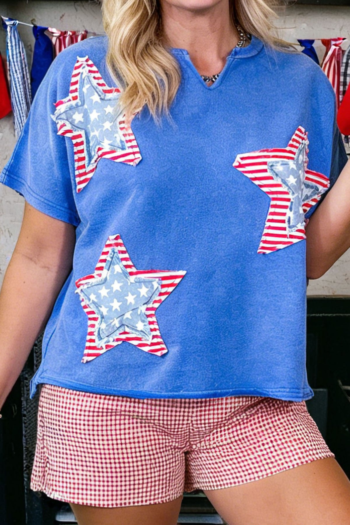Red White And Darling Top (2 Colors)