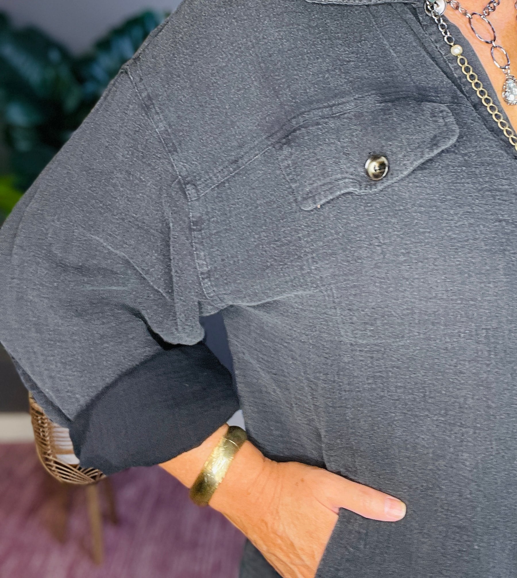 Style Meets Fall Vintage Washed Shacket