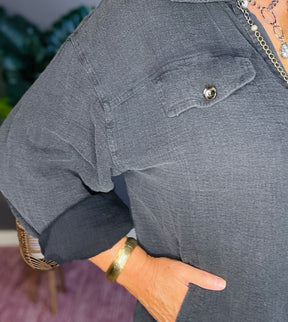 Style Meets Fall Vintage Washed Shacket