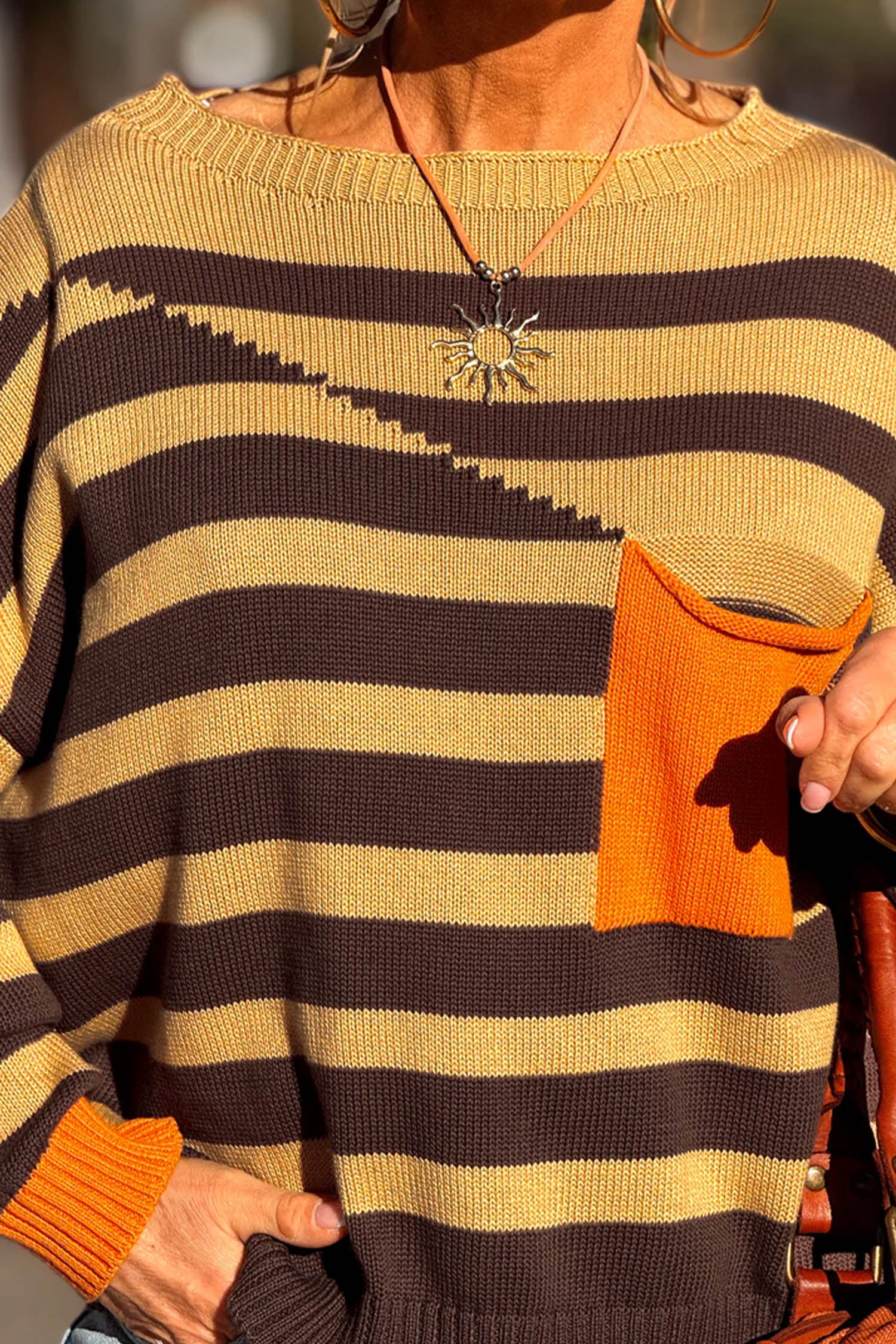 Stripe Hype Colorblock Sweater