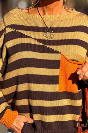 Stripe Hype Colorblock Sweater