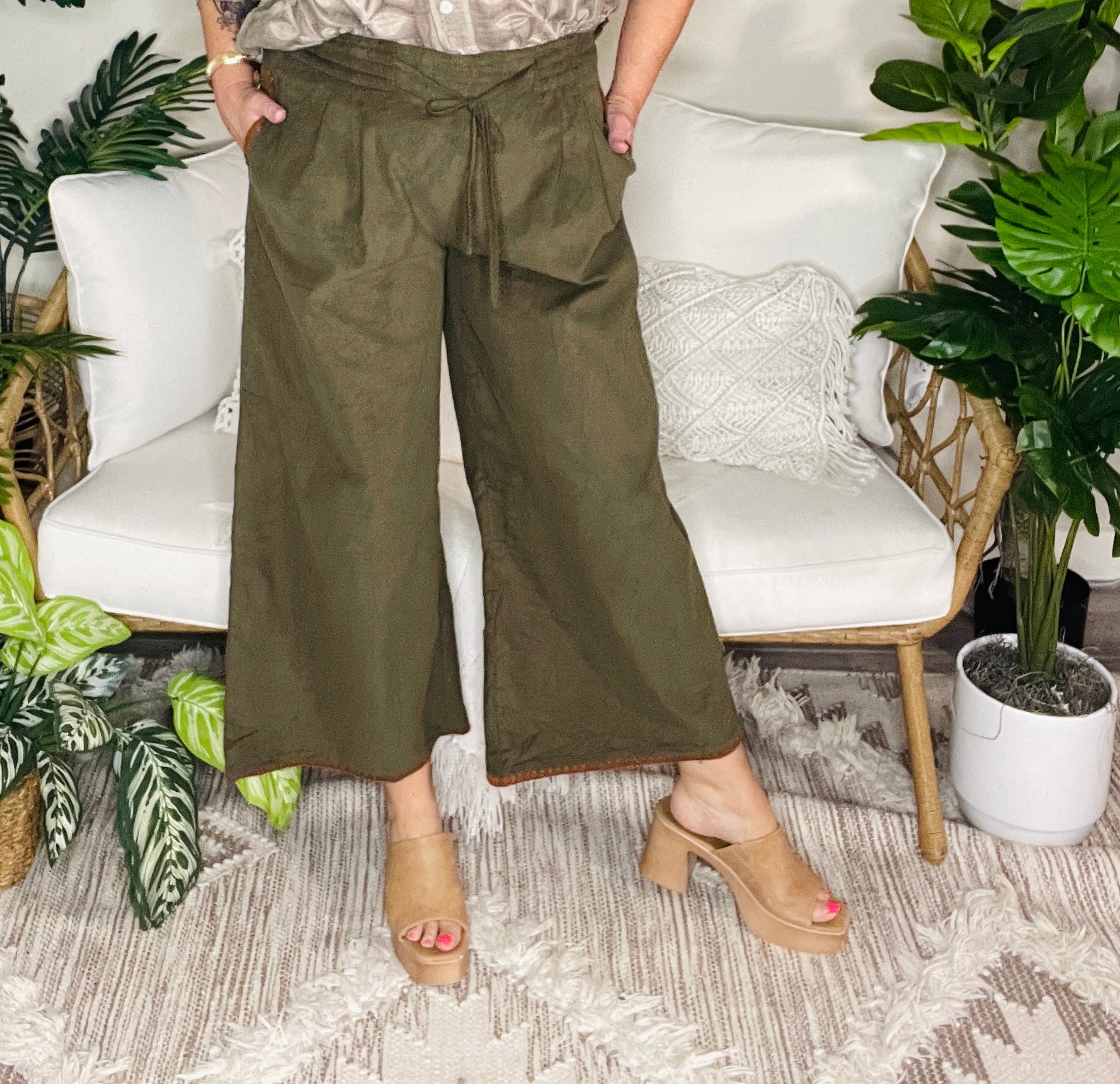Copper Canyon Olive Pants - P158OL