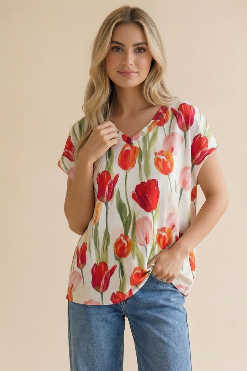 Tiptoe Through The Tulips Top - S726MU