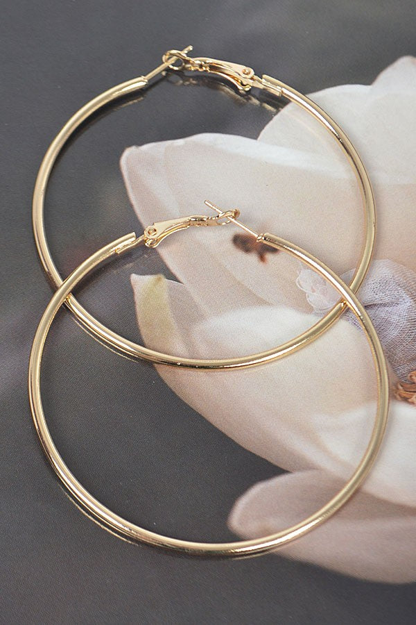 Hoop Earrings - E033 (2 Colors)