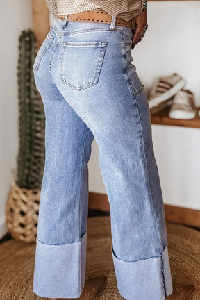 Denim Obsession Turn-up Cuffs Jeans