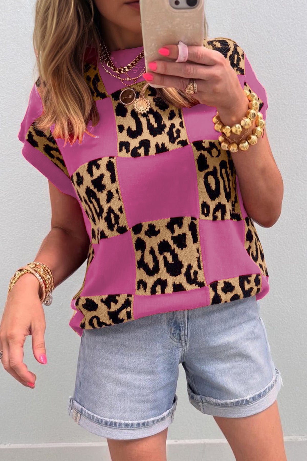 Savage Kind Of Cool Rose Red (Pink) Knit Sweater