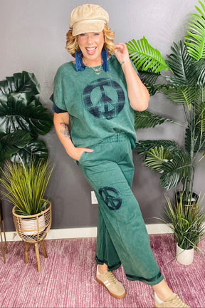 We're Better Together Green Pant - P034GN